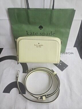 kate spade Staci Mini Leather Double-Zip Crossbody Bag
